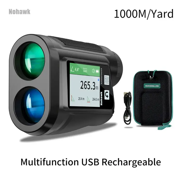 Nohawk-Télémètre laser de golf avec compensation de négociation d'inclinée, monoculaires de golfeur,