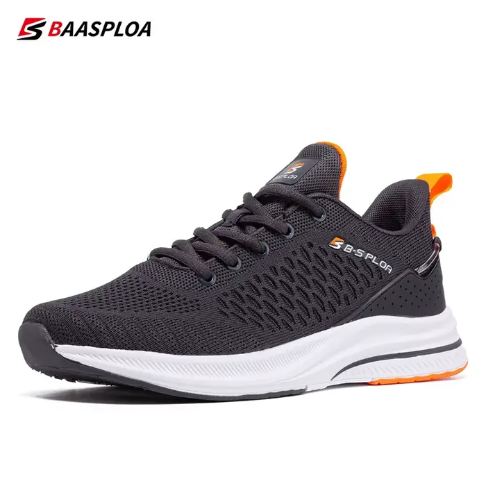 Chaussures course légères Baasploa hommes - Baskets maille créateur marche respirantes lacets