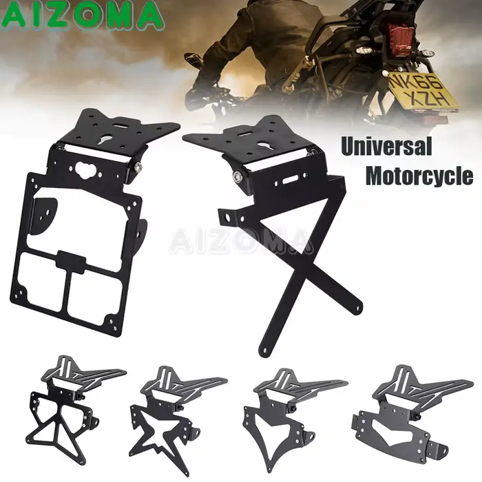 Support de plaque d'immatriculation éliminateur de garde-boue de moto, pour Yamaha Honda Kawasaki Su