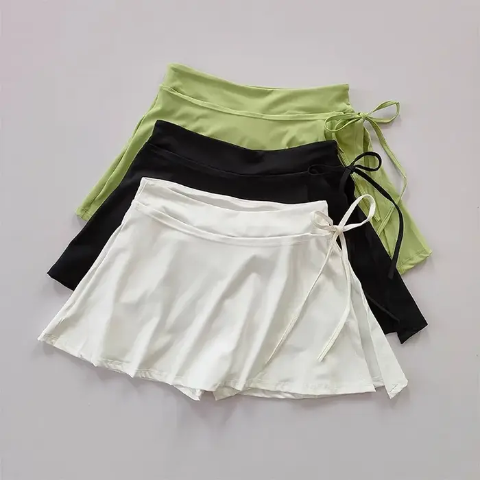 Jupe sport 2 en 1 pour femmes - Short intégré pour course, tennis, yoga, golf et volley-ball