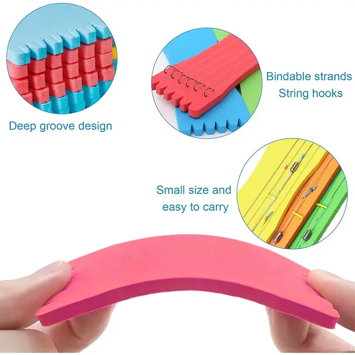 Bobines de mousse de pêche 10 pièces enrouleurs de ligne pour pêcheurs supports de plateforme accessoires de pêche en mer lac