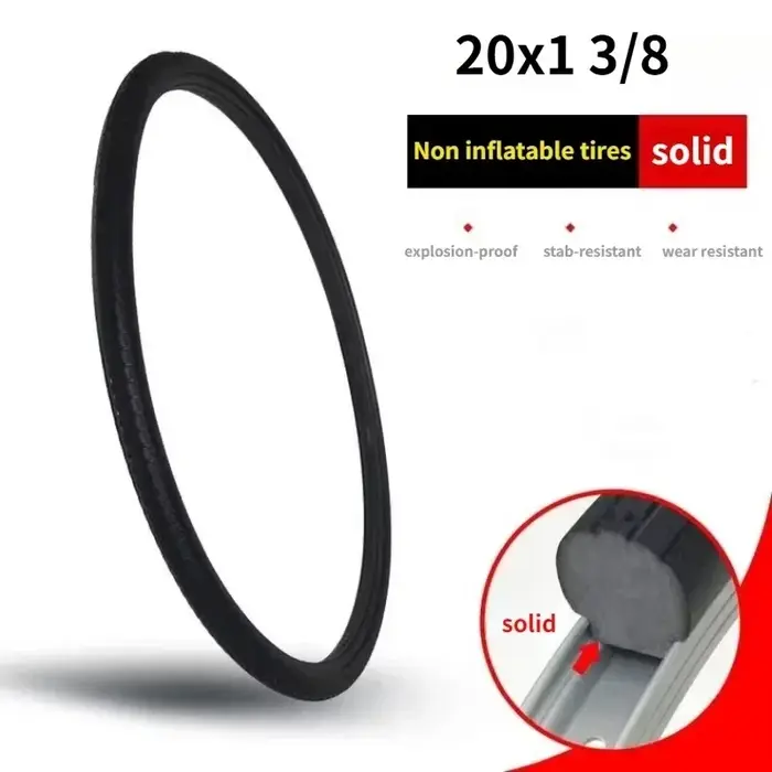 Pneus de vélo solides |   20/24/26 pouces, 1.50/1.95/1 3/8 |   Pneus VTT anti-crevaison 26 pouces po