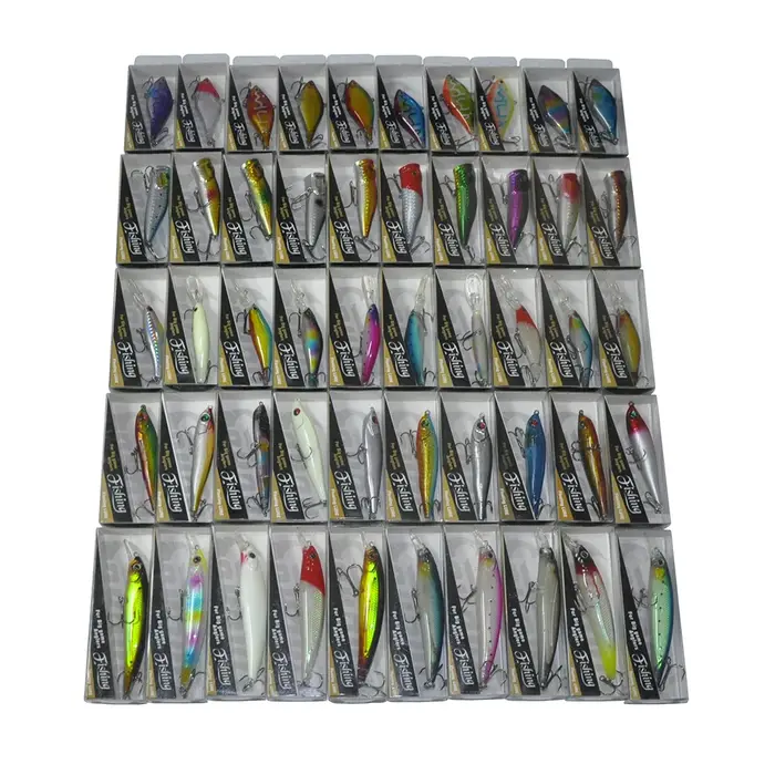 Lot de leurres ménés durs multicolores, matériel de pêche VIP, Popper, 6.5cm, 7cm, 8cm, 9cm, 11cm, 5