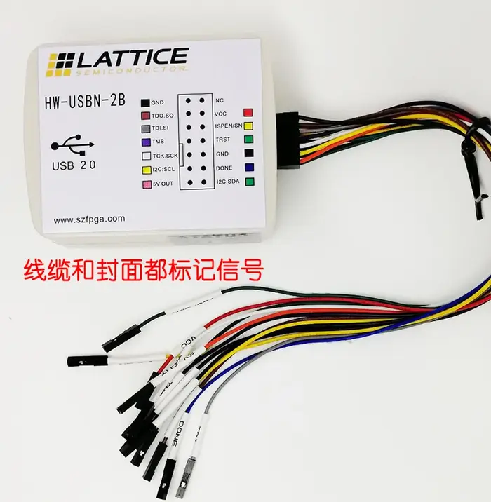 HW-USBN-2B 2A fpga ispdown Treillis programmeur à grande vitesse crosslink machxo2 machxo3 ice40 Cer