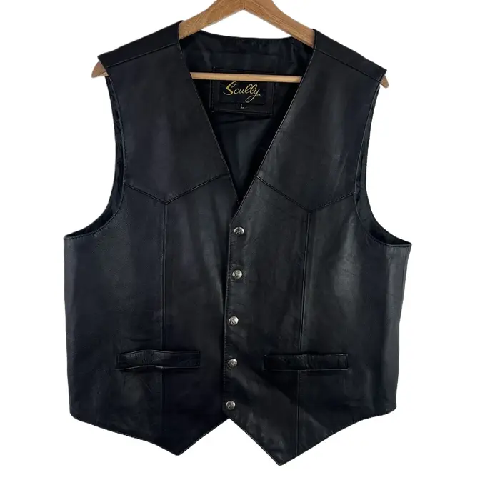 Hommes gilet noir motard moto Hip Hop gilet mâle Faux cuir Punk printemps sans manches en cuir gilet