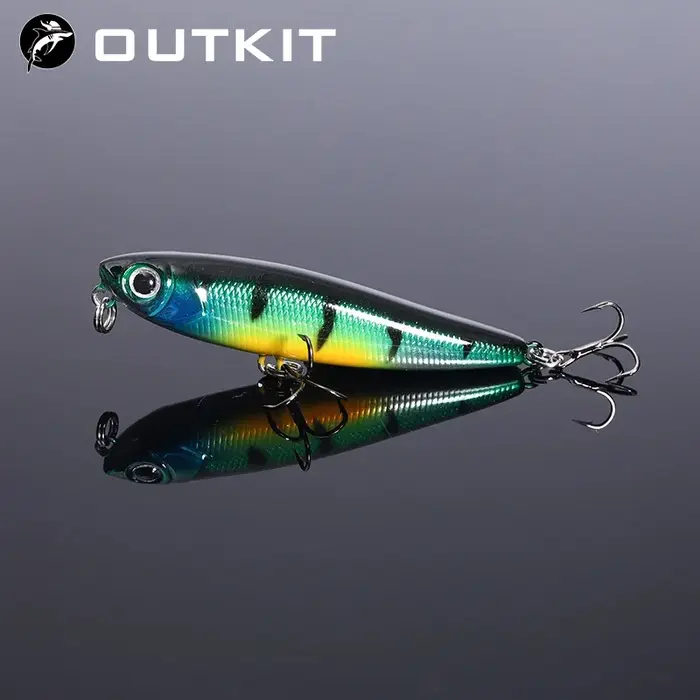 1 pièces 5.5 cm 3.2g crayon flottant leurre de pêche haut d'eau chiens leurres durs appâts Wobbler a