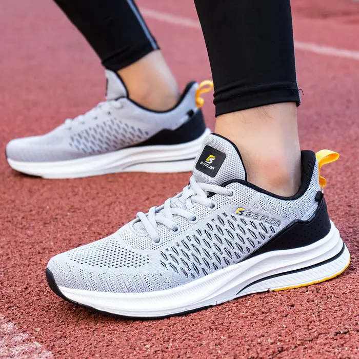 Baasploa hommes chaussures de course nouveau respirant maille Sport baskets grande taille 41-48 mâle