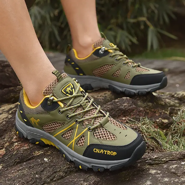 Chaussures de randonnée pour hommes, chaussures de sport simples en maille respirante, chaussures de