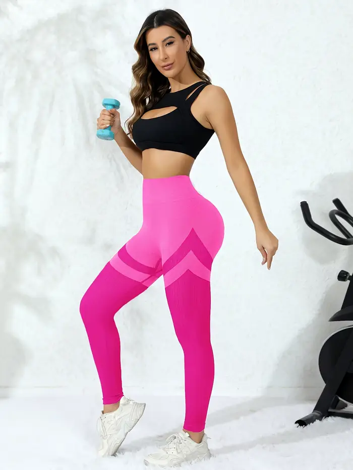 Legging froissé sans couture femme design unique taille haute tissu technique de haute qualité pour yoga fitness levage des fesses