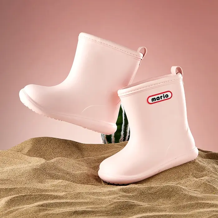 Bottes de pluie imperméables pour enfants, chaussures d'eau mignonnes, joyeux Mario, extérieur, garç