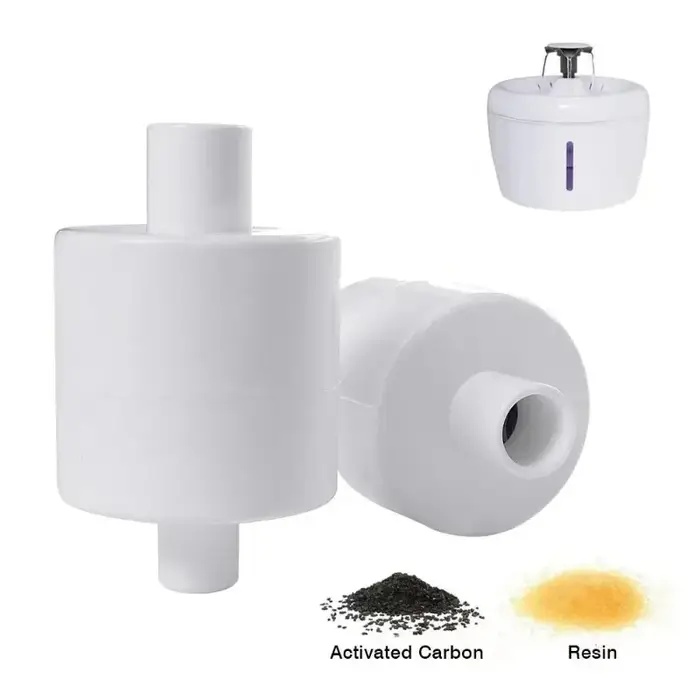 Paquet de 6 filtres à charbon actif Triple Filtration pour Els Pet 2,5 l chat fontaine d'eau filtre 