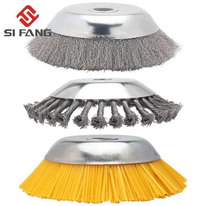 Machine de désherbage pour aménagement paysager, 6/8 pouces, brosse rotative pour mauvaises herbes, 