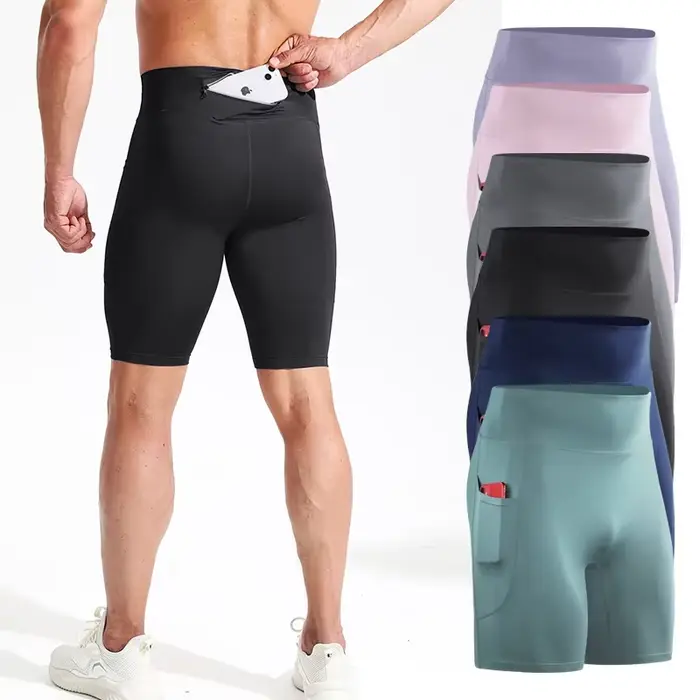 Hommes en plein air course poche Shorts conseil GYM cyclisme Fitness Legging équitation basket-ball 