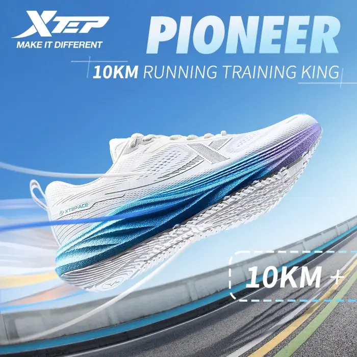 Xtep PIONEER chaussures de course professionnelles pour hommes 2025 baskets de printemps amorti rési