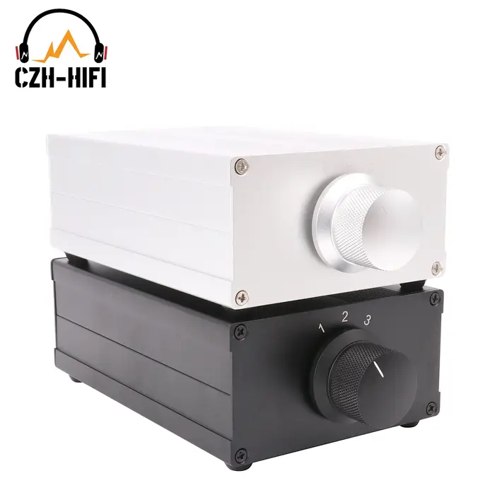 Sélecteur de source audio entièrement en aluminium usiné, convertisseur de commutation, séparateur d