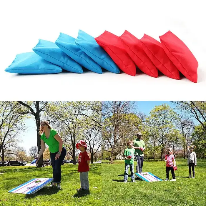 Ensemble de sacs de haricots en Cornhole, 8 pièces, sacs en tissu rempli de maïs, équipement d'entra