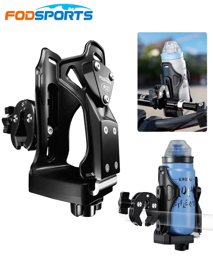 Fodsports porte-gobelet moto amélioré ATV porte-gobelet d'eau porte-bouteille de vélo 360 °   Fourni