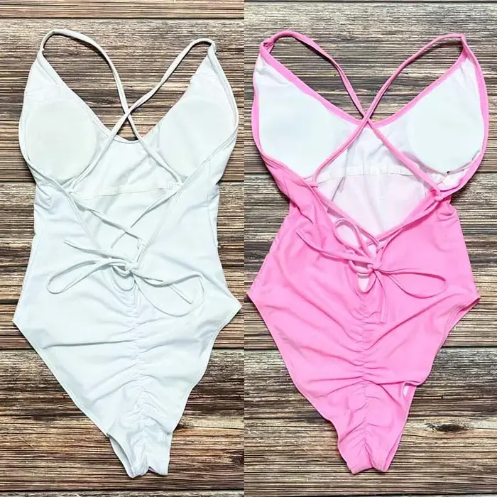 S-3XL rose imprimé équipe mariée maillot de bain une pièce Sexy rembourré Squad femmes maillots de b