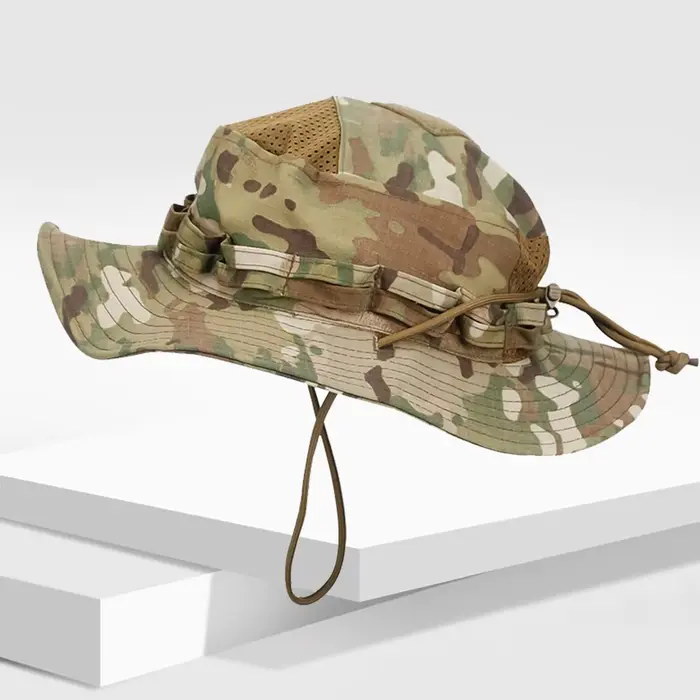 Chapeau Boonie camouflage pour hommes, 1 pièce/5 pièces, protection solaire, seau respirant, randonn