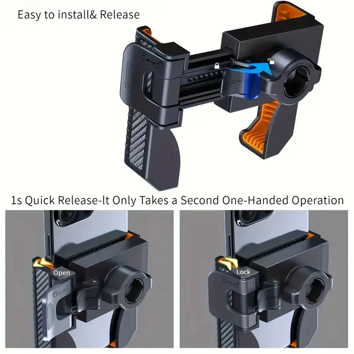 Support de téléphone de vélo guidon de moto clip de montage téléphone portable GPS antichoc pour téléphones 4.5 à 7.0 pouces occasions spéciales randonnées nocturnes