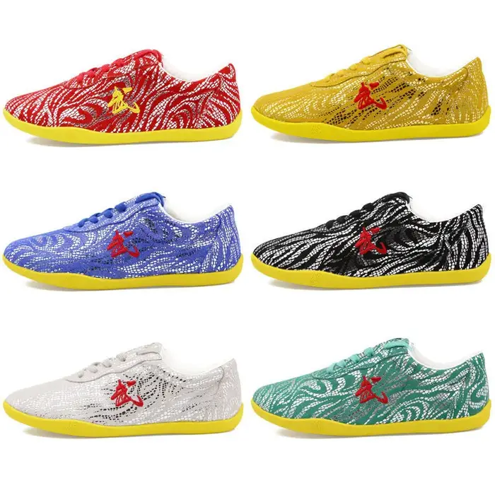 Chaussures chinoises Wushu cuir véritable - Taolu Kungfu arts martiaux hommes femmes enfants