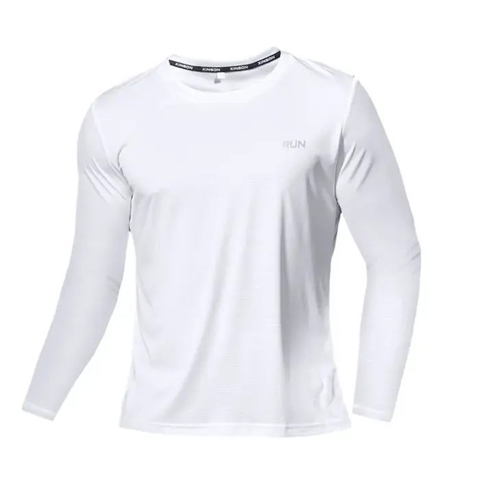 Vêtements à séchage rapide T-Shirt à manches longues pour hommes respirant Absorption de la sueur sé