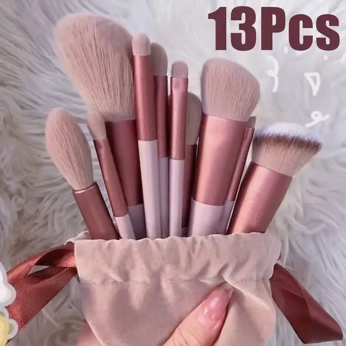 13/15 pièces ensemble de pinceaux de maquillage ombre à paupières fond de teint femmes brosse cosmét