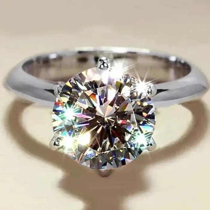 Bague Moissanite certifiée GRA VVS1, bague Solitaire en diamant de laboratoire pour femmes, promesse