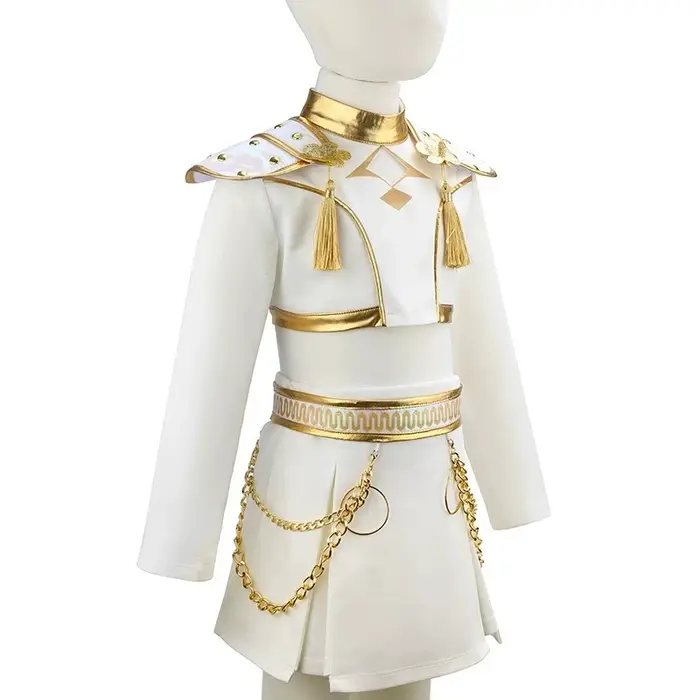 Ensemble de vêtements pour filles Hunters Pop Cosplay Singers, décoration en chaîne métallique vérit