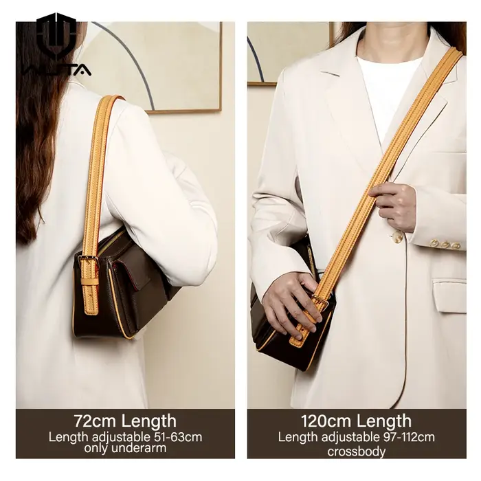 CRAZYSMITH Vachetta Sangle de sac en cuir de rechange pour LV VIVA CITE PM MM couche supérieure