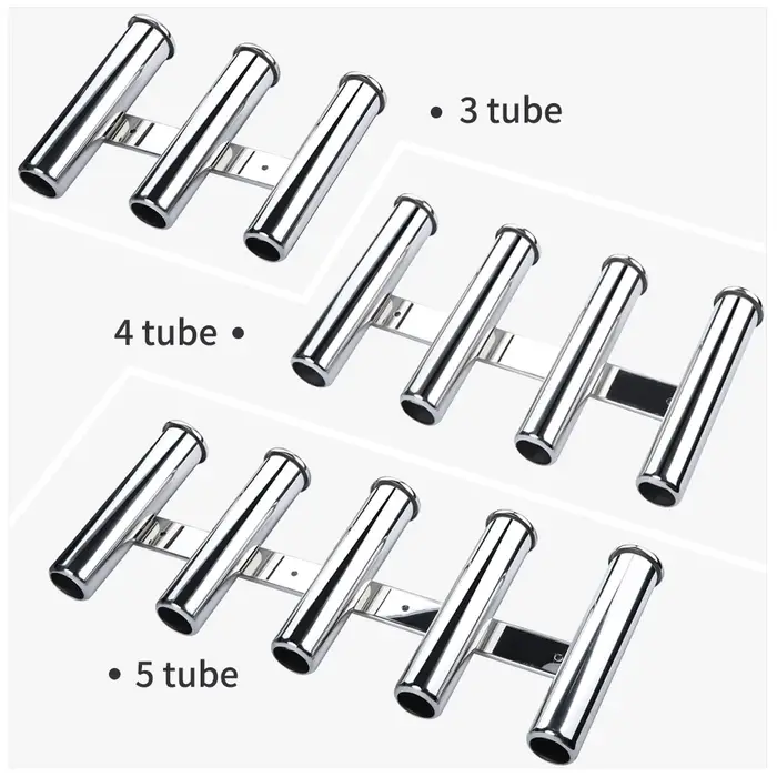 Accessoires de bateau à moteur hors-bord, support de canne à pêche en acier inoxydable, accessoires 