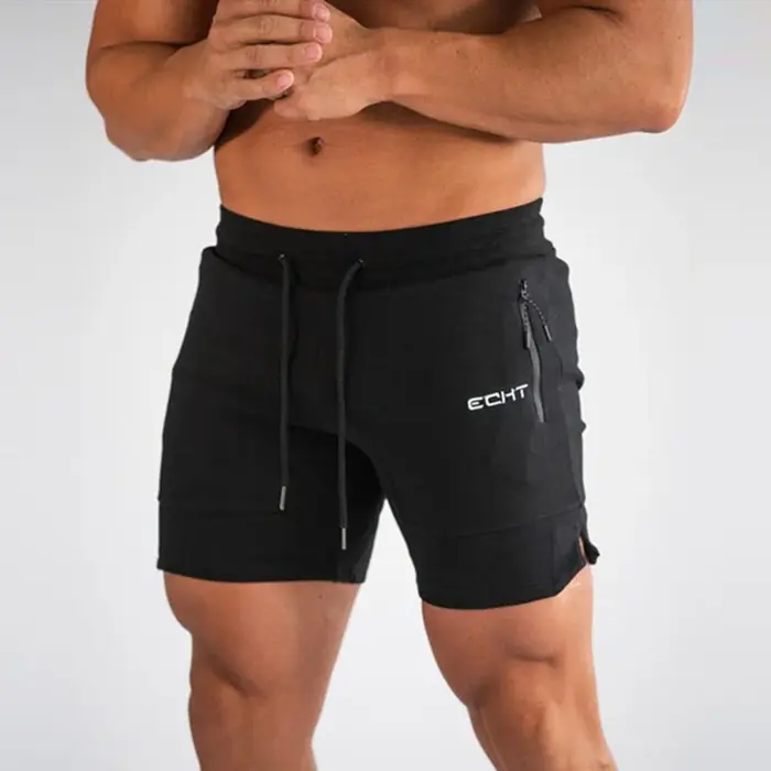 Short survêtement homme poche zippée - Fitness course été plage maille entraînement