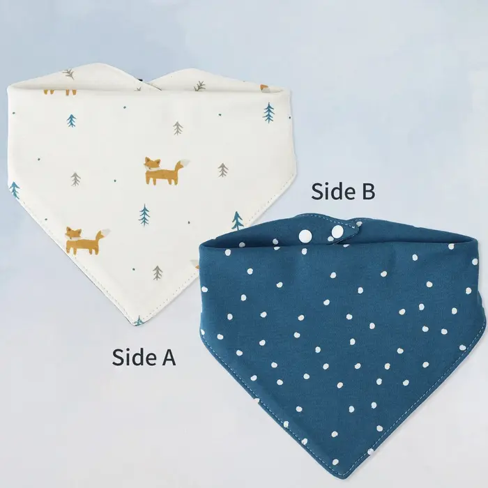 Bavoir pour bébé, serviette de salive douce pour bébé, doux pour la peau, Type triangulaire, mouchoi