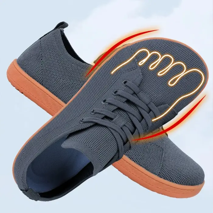 Chaussures pieds nus à bout large pour hommes et femmes, baskets de marche minimalistes |   Semelle 