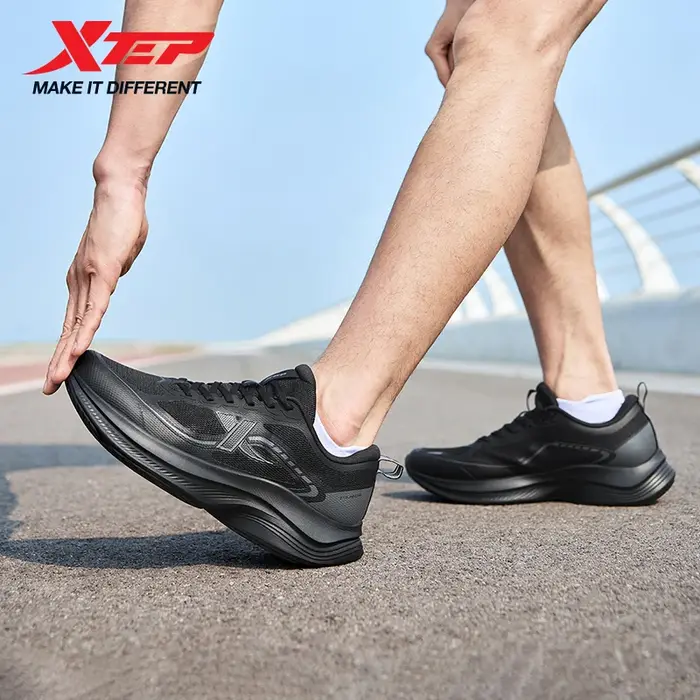 Xtep chaussures de course pour hommes 2025 étape légère Absorption des chocs doux respirant absorban