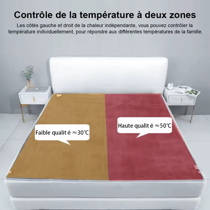Couverture chauffante électrique pour chambre