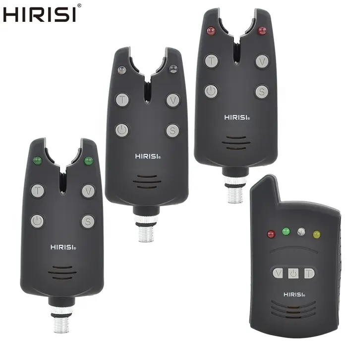 Kit d'Alarmes de touches 1+2 et 1+3 Sans fil Détecteurs Récepteur pour pêche carpe
