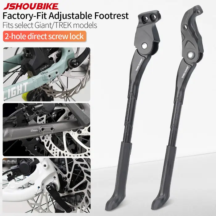 Béquille de vélo réglable en alliage d'aluminium pour vélos de montagne Giant et Trek stabilisation pneus 18-24 26-29 pouces support latéral durable accessoire vélo