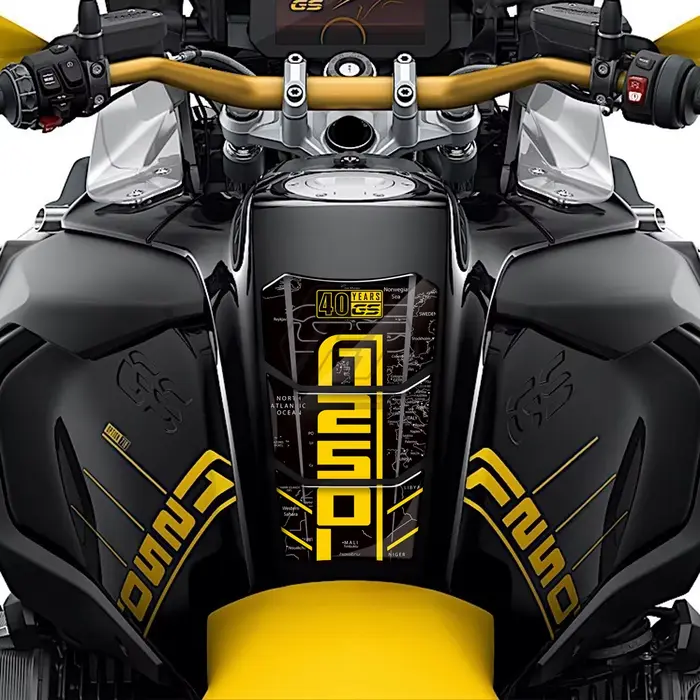Autocollant de protection de tampon de réservoir de moto, autocollant en os de poisson pour BMW R 12