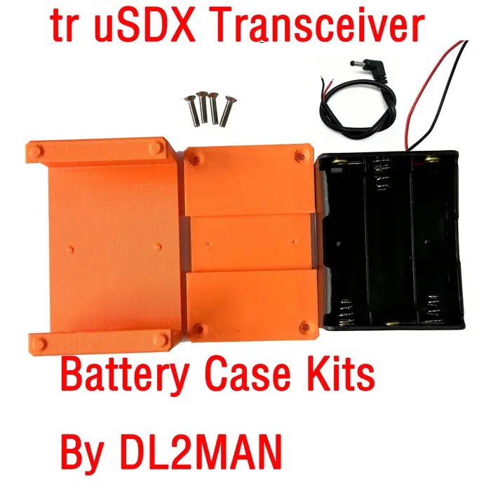 tr uSDX Émetteur-récepteur 18650 Kits de boîtier de batterie par DL2MAN