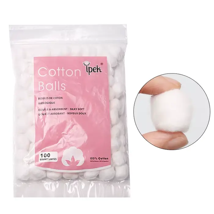 100 pièces/paquet boules de coton dissolvant de vernis à ongles outil de nettoyage UV Gel ongles con