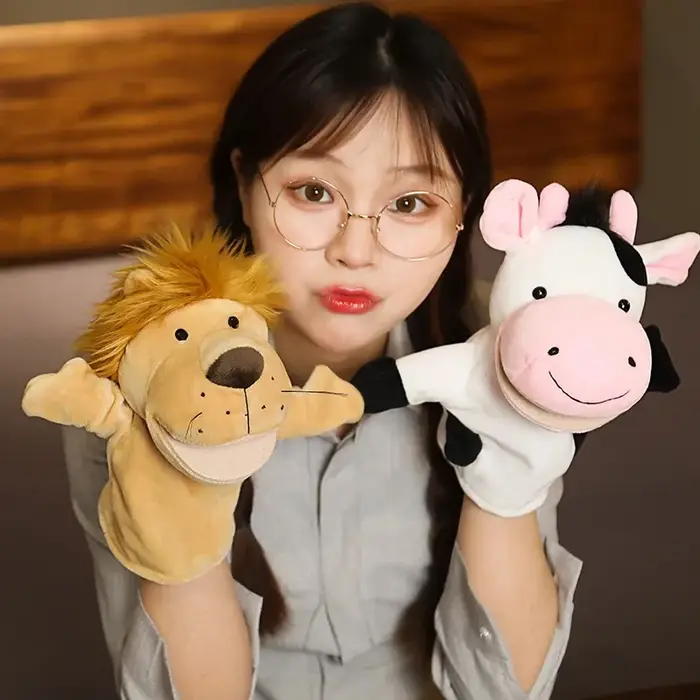 Marionnettes à doigt à main, jouet en peluche de dessin animé, fourniture de fête, jouet préféré de 
