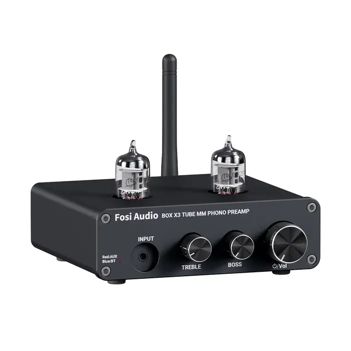 Préampli Phono Audio Bluetooth Fosi pour préamplificateur phonographe à platine avec amplificateur à