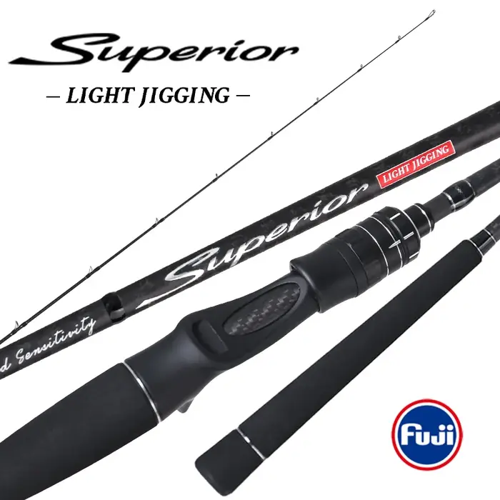 MADMOUSE japon Fuji pièces canne à pêche légère SUPERIOR 1.9M PE 0.6-1.5 JIG30-120G 9kgs canne à pêc