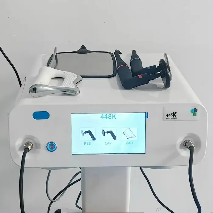 448Khz Tecar CET RET JDM soulagement de la douleur Machine de physiothérapie diatermie corps façonna