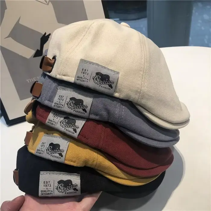 Casquettes en coton Peaky Blinders pour hommes, bérets de Style occidental britannique, casquette de