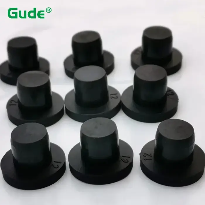 Bouchons de trous en Silicone solide noir, Type T de 2mm à 14mm, bouchons de trous d'étanchéité rési