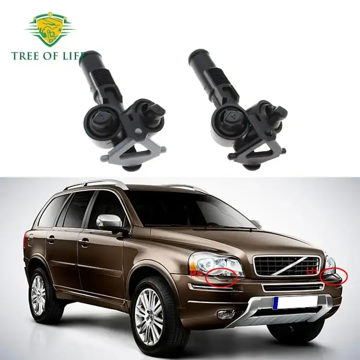 Couvercle de buse de lavage de phare avant, pour Volvo XC90 2003 2004 2005 2006 8659926 LH 8659928 R