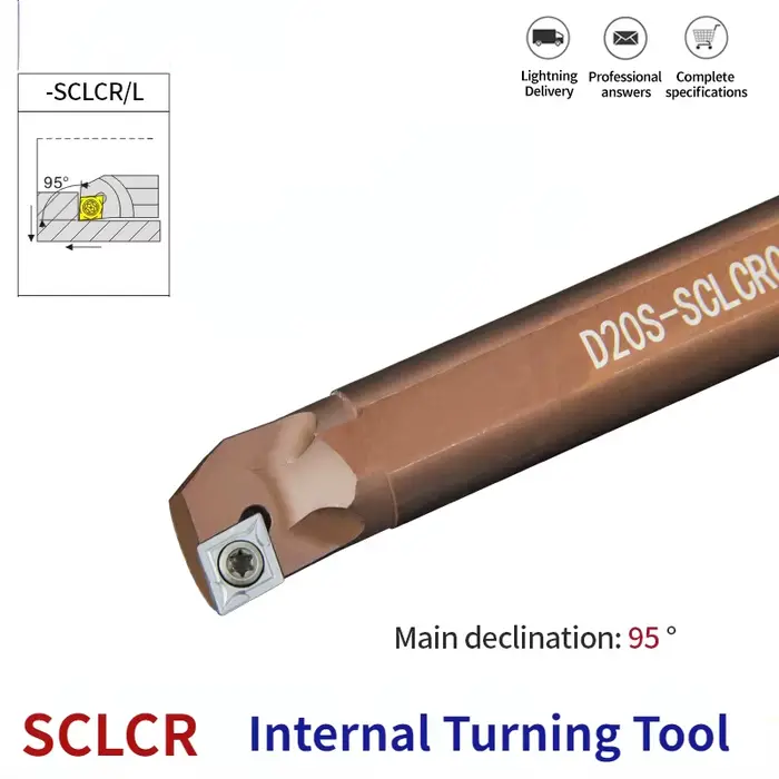 SCLCR S07K S08K S12M D06K D14N D25S-SCLCR06/09 outil de coupe de tour cnc ressort en acier antichoc 