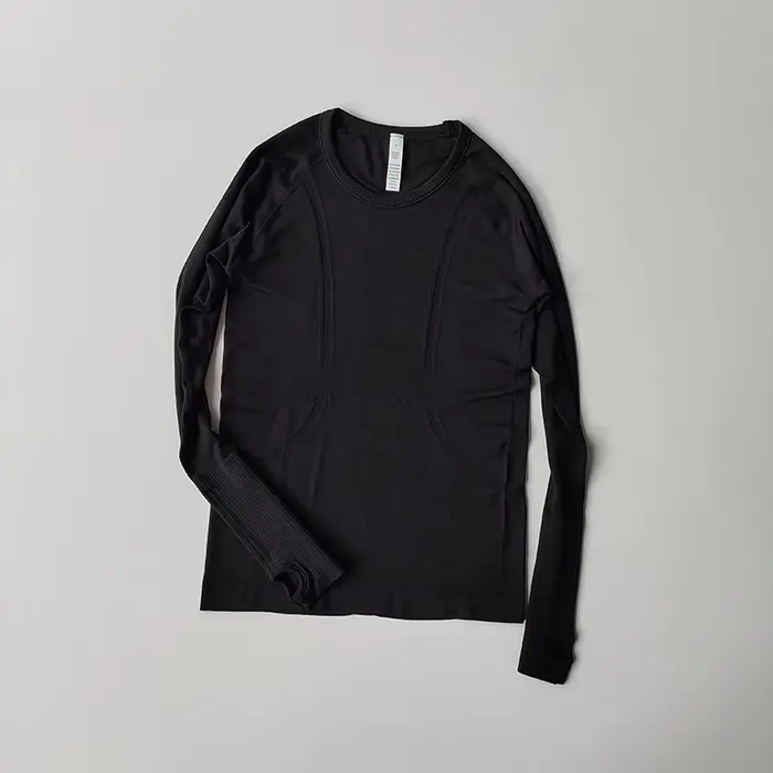 Vêtements de yoga pour femmes, hauts de sport, col rond, sans coutures, coupe ajustée, t-shirt de co